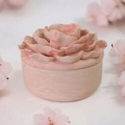 Bougie Parfumée Primea - Rose marbré (cœur doré)