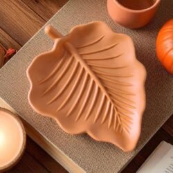 Folya 🍃 plateau feuille en Jesmonite