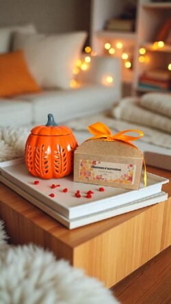 Brûle-parfum en céramique Grande Citrouille – Édition automne 🍂 – Image 3