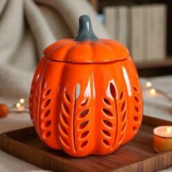 Brûle-parfum en céramique Grande Citrouille – Édition automne 🍂