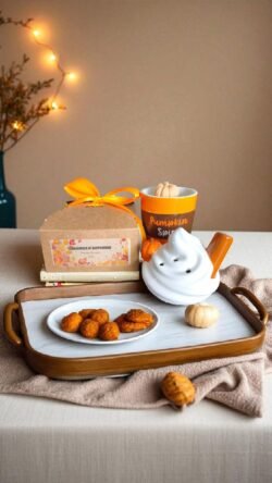 Brûle-parfum en céramique – Tasse Latte Pumpkin Spice 🎃☕ – Image 3