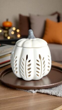 Brûle-parfum en céramique Grande Citrouille – Édition automne 🍂 – Image 4