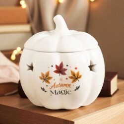 Brûle-parfum en céramique Citrouille – Autumn Magic 🍂✨