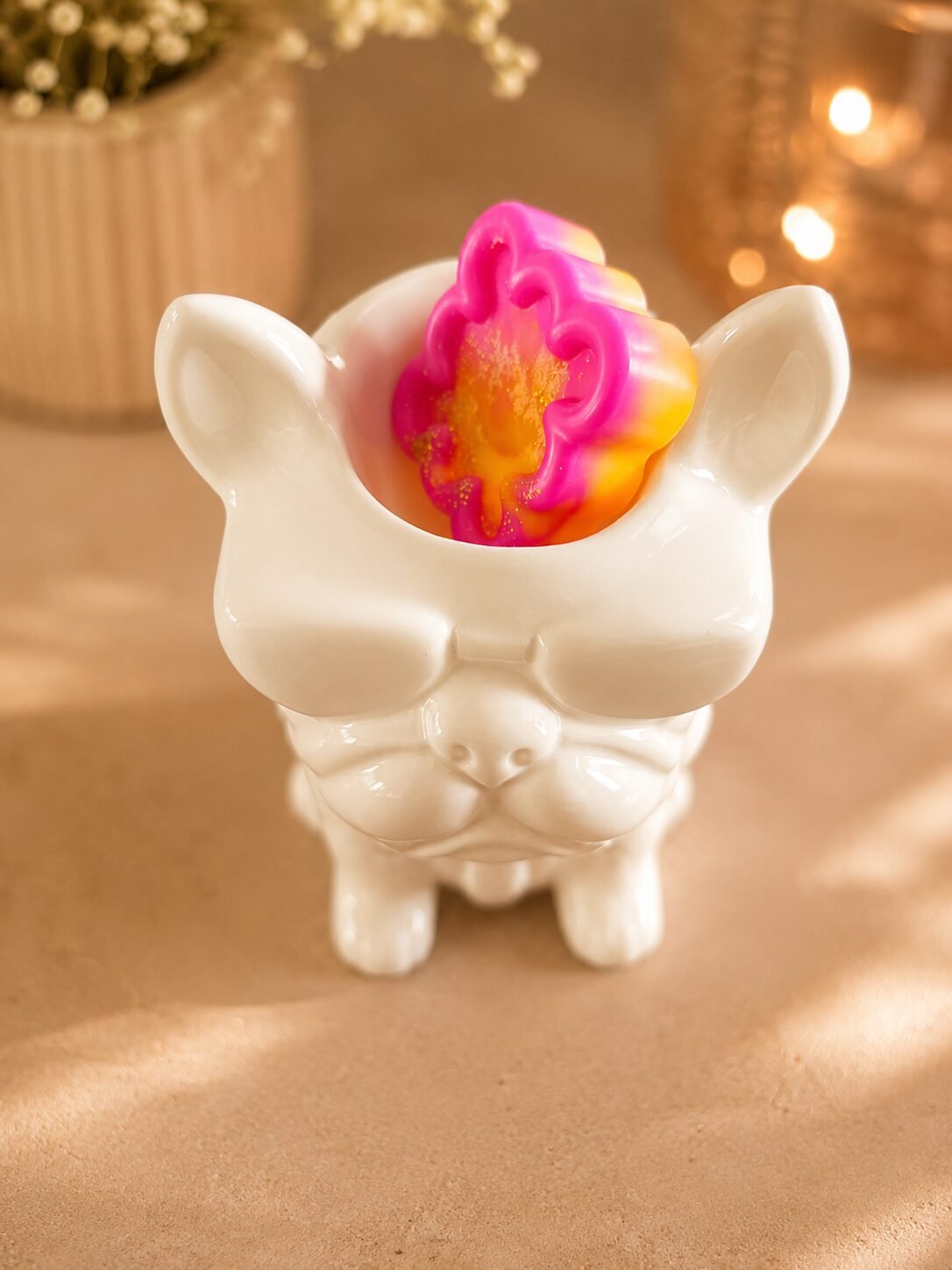 Brûle parfum en céramique - Boubou le bouledogue – Image 2