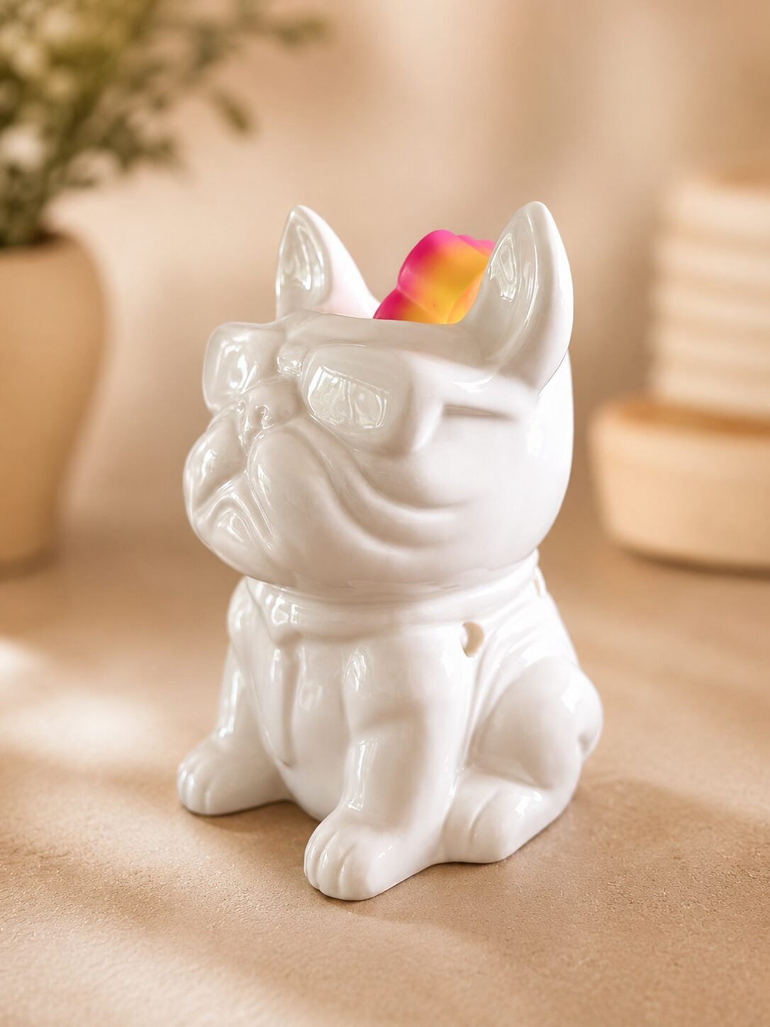 Brûle parfum en céramique - Boubou le bouledogue – Image 3