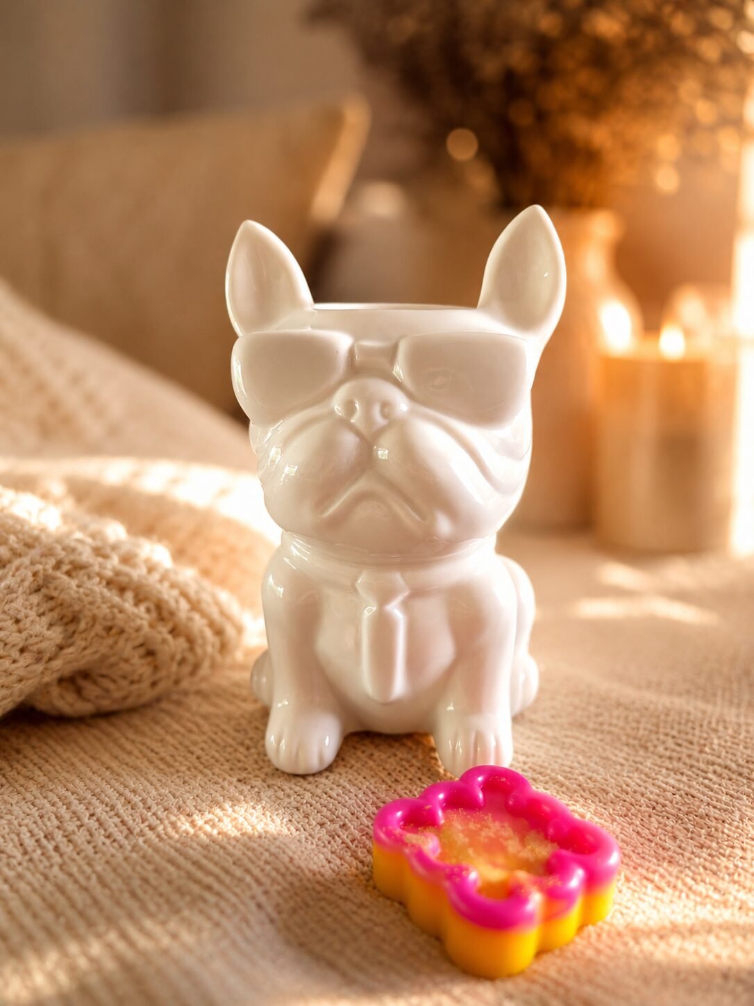 Brûle parfum en céramique - Boubou le bouledogue