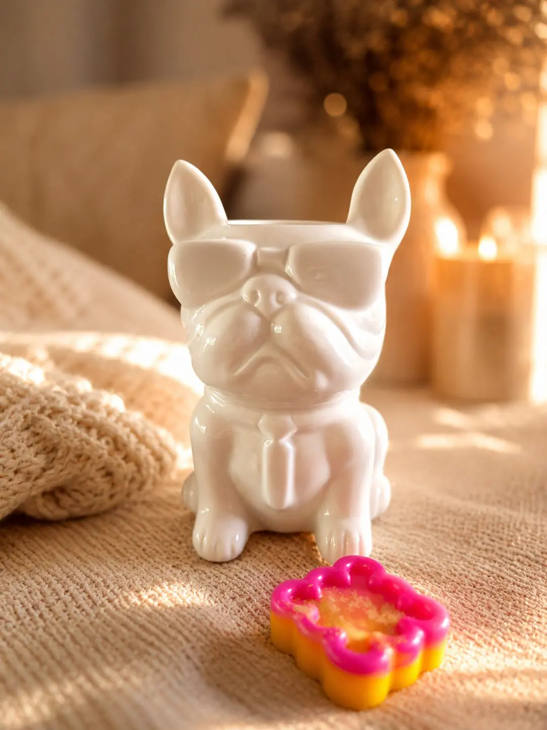 Brûle parfum en céramique - Boubou le bouledogue