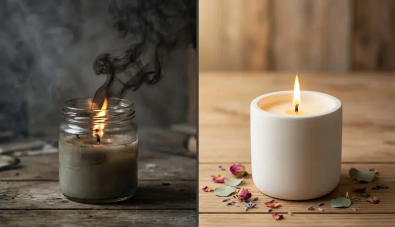 Cire de Soja vs Cire Traditionnelle : Pourquoi Fée des Bougies a Choisi la Pureté