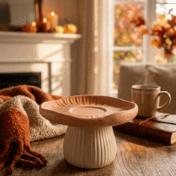 Oréa – Coupe décorative champignon en Jesmonite